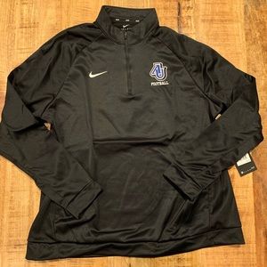 Nike Dri-Fit Aurora University Football Women’s Black Quarter Zip XL NWT